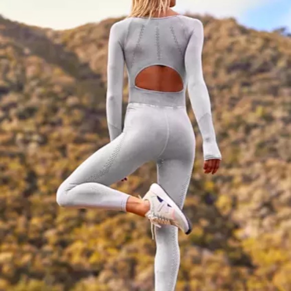 NEW Free People Good Karma Long Sleeve Onesie Jumpsuit - Picture 7 of 9